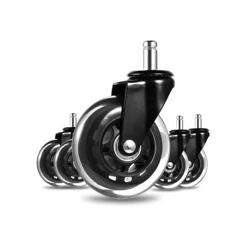 Rubber Caster Set x5 for Hydraulic Chair